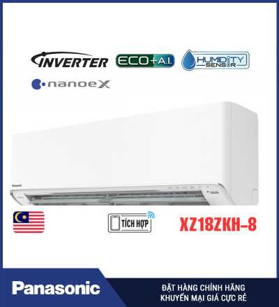Điều hòa Panasonic 2 chiều inverter 18.000BTU XZ18ZKH-8