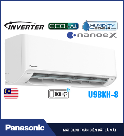 Điều hòa Panasonic 9000BTU 1 chiều inverter U9BKH-8