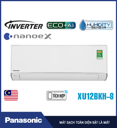 Điều hòa Panasonic 12000BTU 1 chiều inverter cao cấp XU12BKH-8