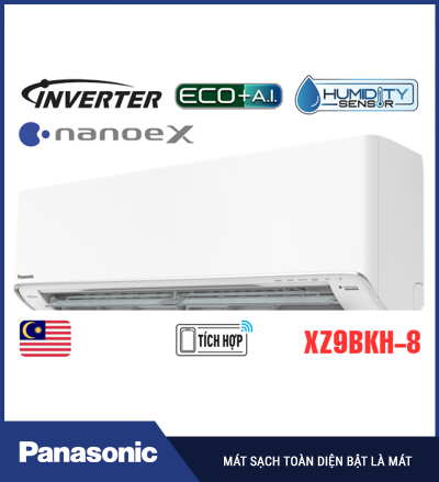 Điều hòa Panasonic 9000 BTU 2 chiều inverter XZ9BKH-8