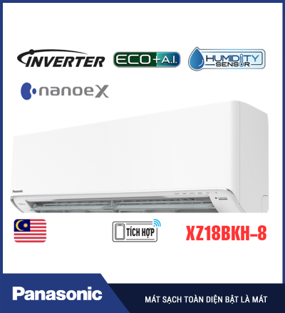 Điều hòa Panasonic 18000 BTU 2 chiều inverter XZ18BKH-8
